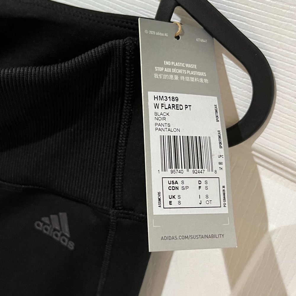 Adidas Hyperglam Flared Rib Pants - Picture 6 of 8